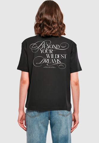 T-shirt 'Dreamy' Miss Tee en noir : devant