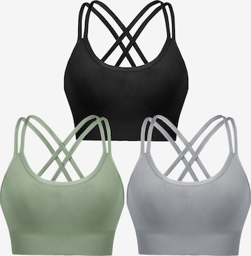 AOTTORI Sport-BH in Grau: Vorderseite