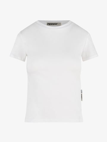 FEMSSY Shirt 'PURE'‌‌‌‌‌ in Weiß: Vorderseite