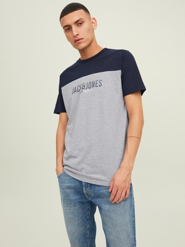 JACK & JONES Shirt 'Dan' in Grey: front