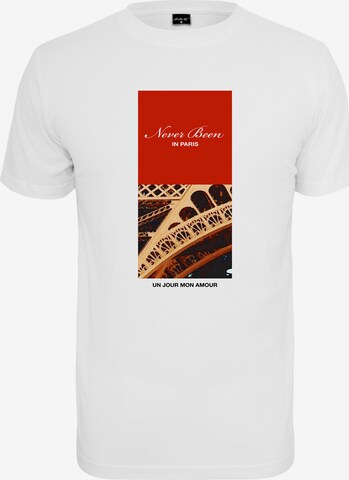 MT Men T-Shirt 'Never Been In Paris' in Weiß: predná strana