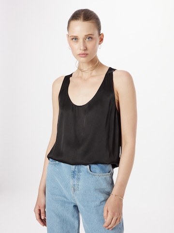 DRYKORN - Blusa 'EINAR' en negro: frente