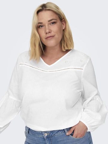 ONLY Carmakoma Blouse in Wit