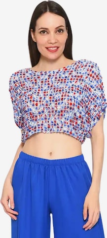 Süel knitwear - Top de punto 'Summer 3D' en blanco: frente