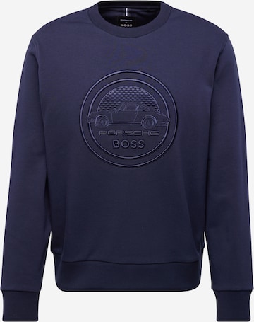 Sweat-shirt 'Soleri280' BOSS Black en bleu : devant