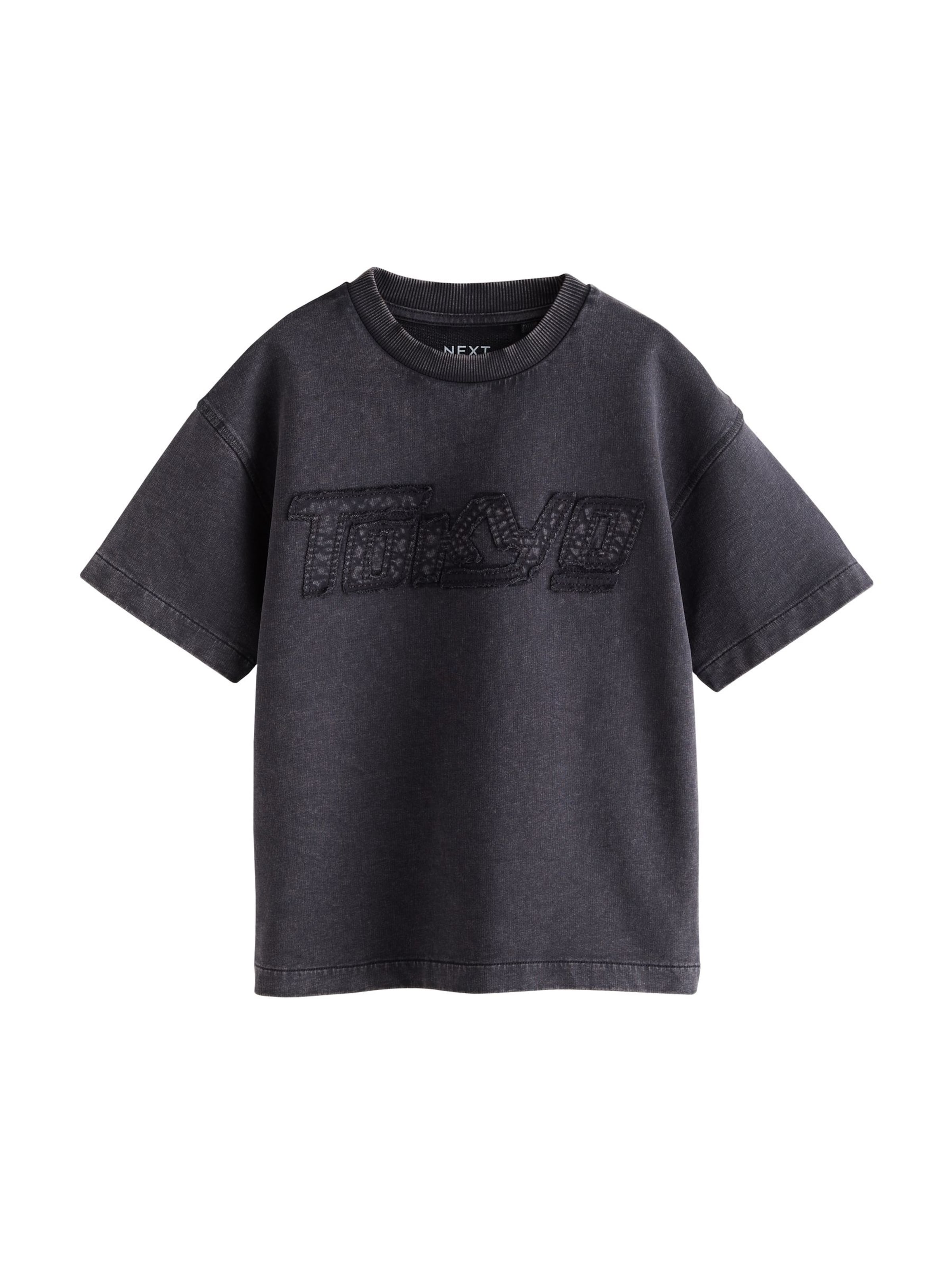 Next T-Shirt in Grau: Vorderseite