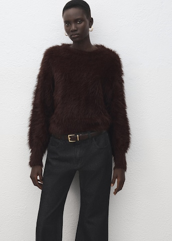 MANGO Sweater 'Toby' in Brown: front