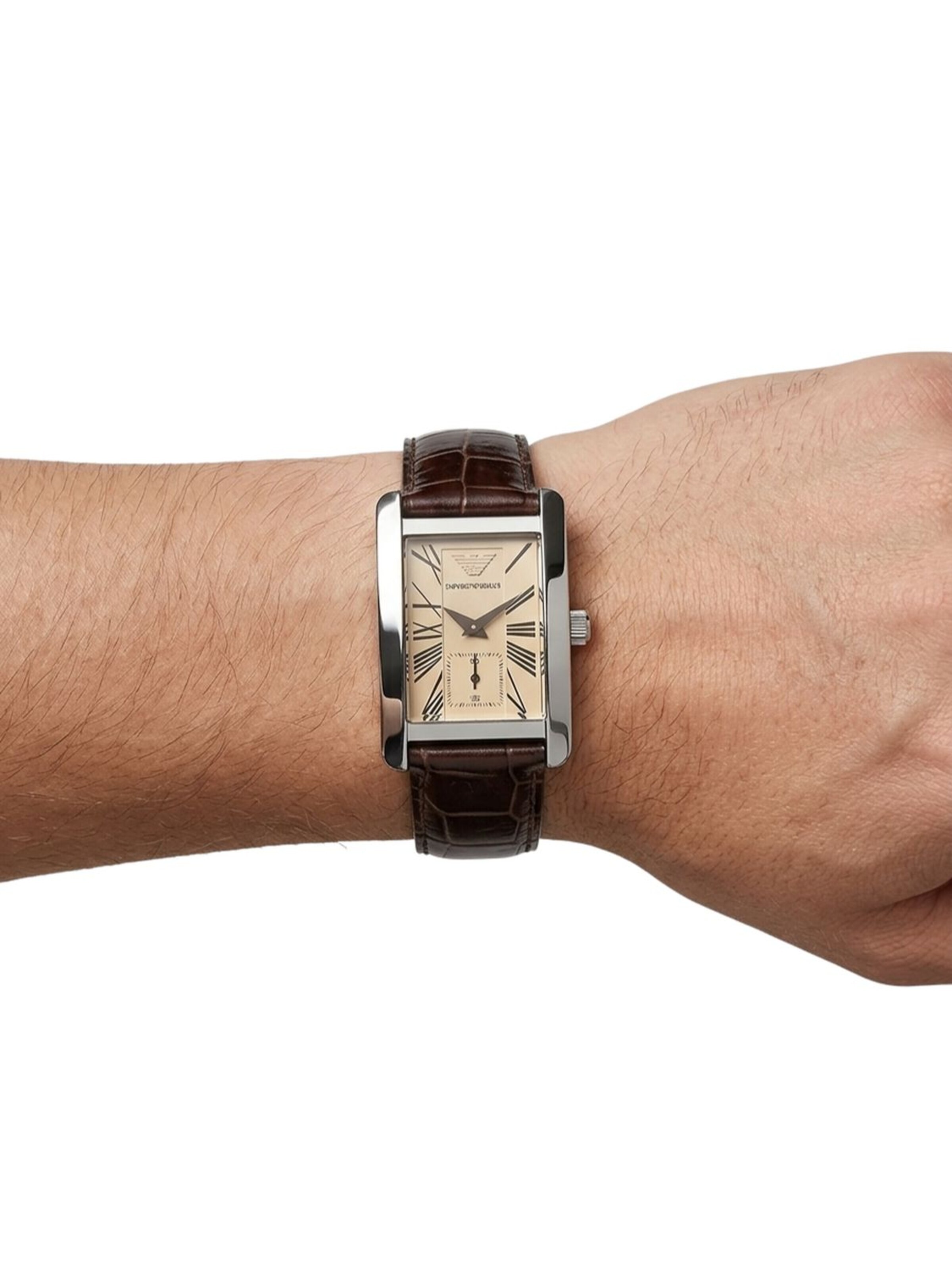 Emporio Armani Analoog horloge 'Emporio Armani AR0154' in Bruin