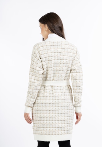 Cardigan 'Aleva' faina en blanc