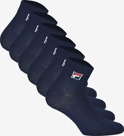FILA Socken in marine / blutrot / weiß, Produktansicht