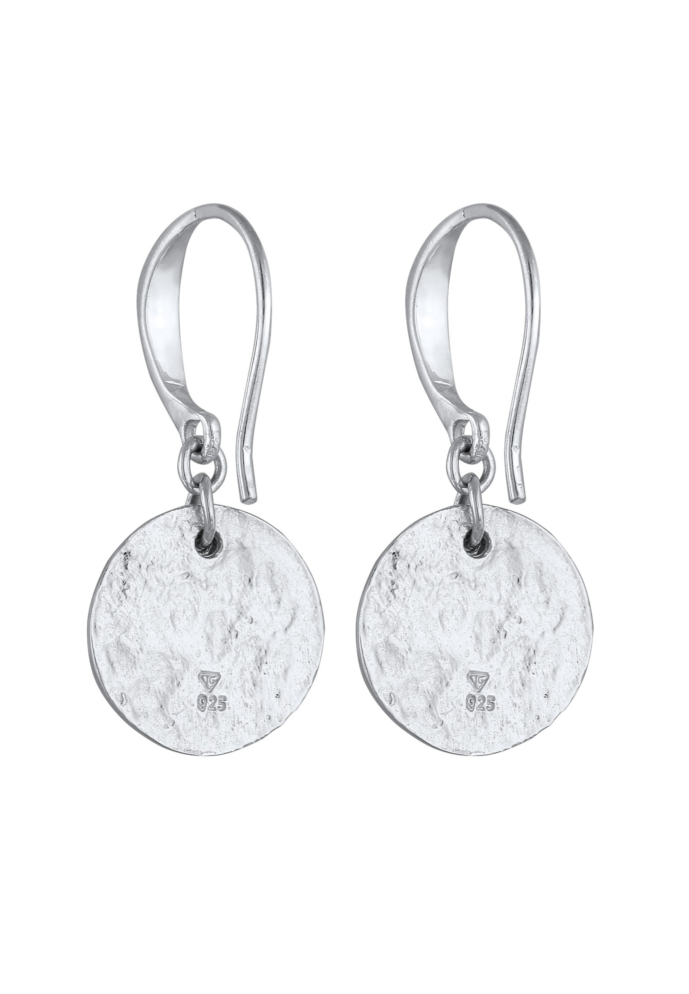 ELLI Ohrringe Bi Color_Tri Color, Geo, Textured in Silber