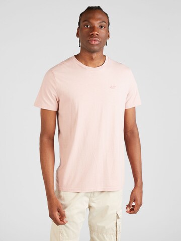 T-Shirt HOLLISTER en rose : devant
