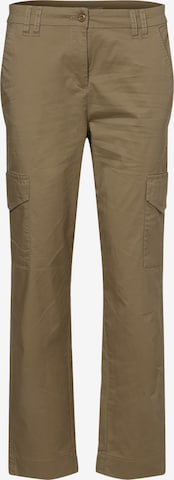 Marie Lund Regular Cargobroek in Beige: voorkant