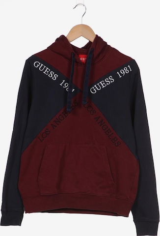 GUESS Sweatshirt & Zip-Up Hoodie in M in Red: front