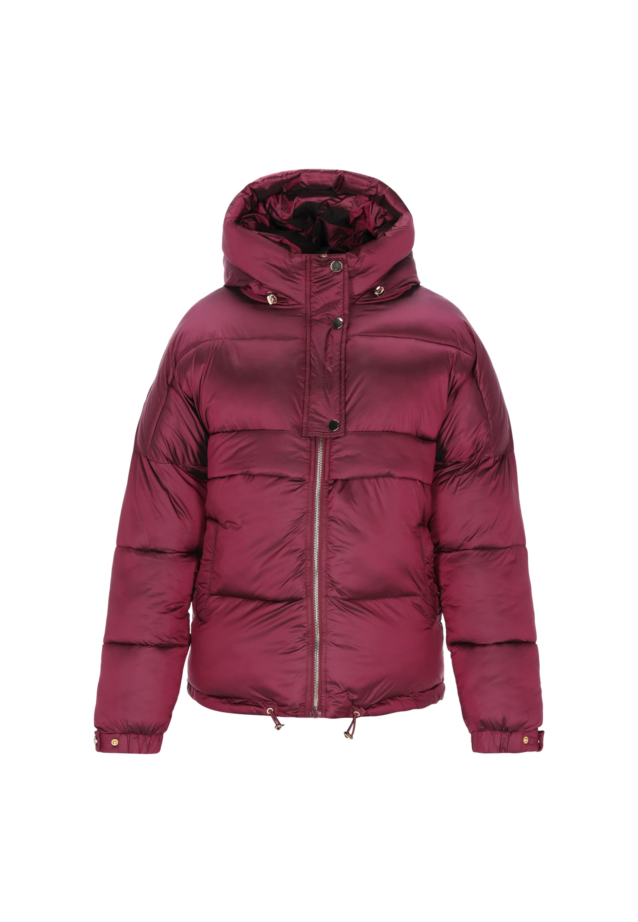 faina Winterjas in de kleur Bourgogne, Productweergave