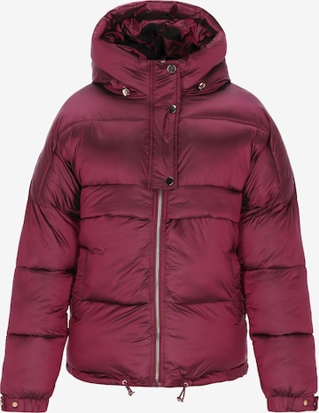 faina Winterjas in Rood: voorkant