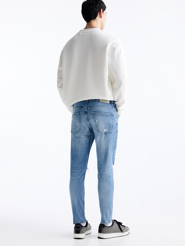 Pull&Bear Regularen Kavbojke | modra barva