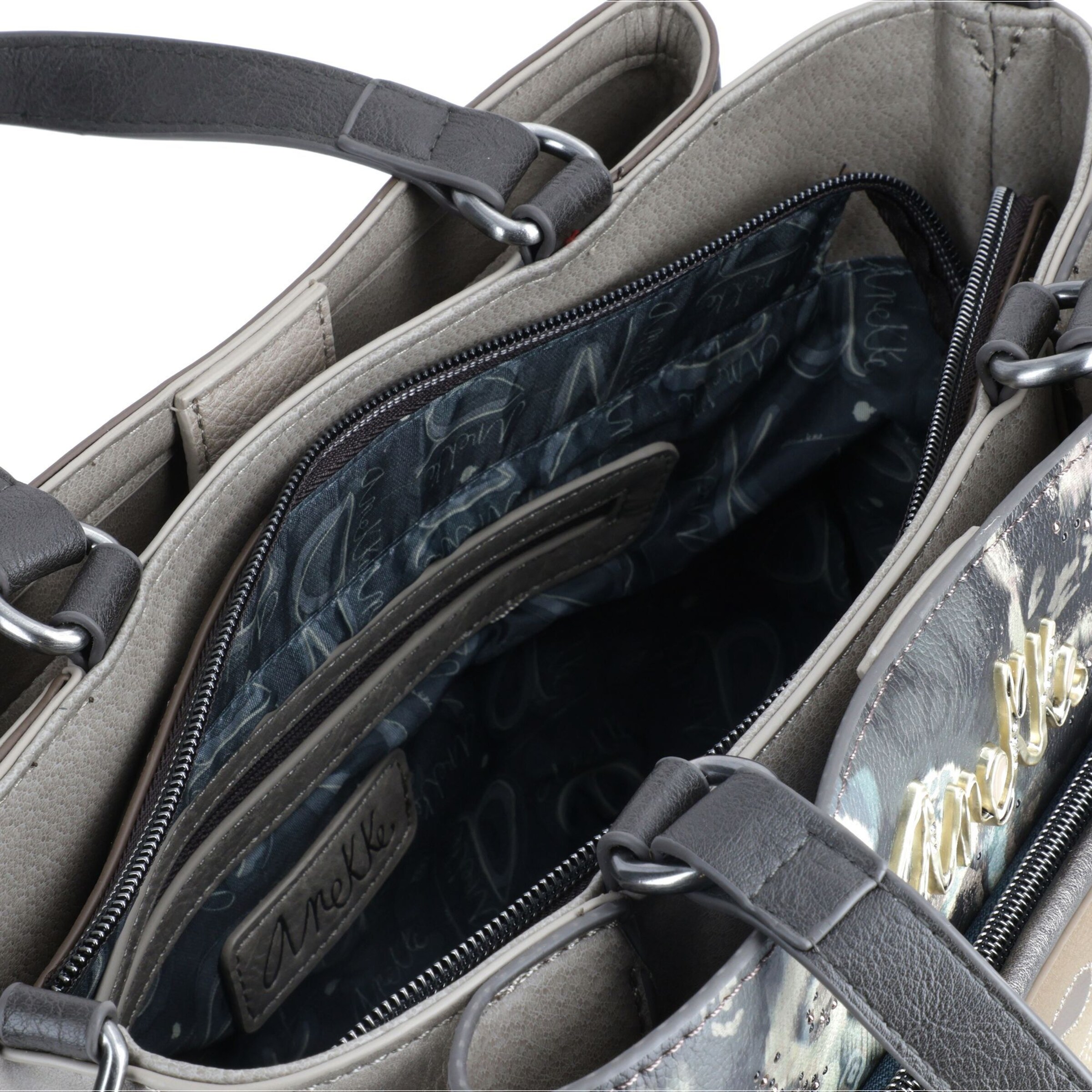 Anekke Shopper 'Manifesto' in Grey