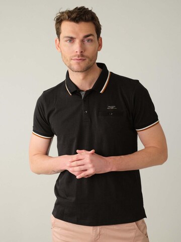 Deeluxe Poloshirt 'Drexler' in Schwarz: Vorderseite