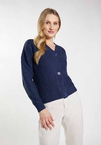 DreiMaster Vintage Knit Cardigan in Blue: front