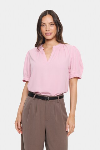SAINT TROPEZ Blouse 'BrittSZ' in Pink: front