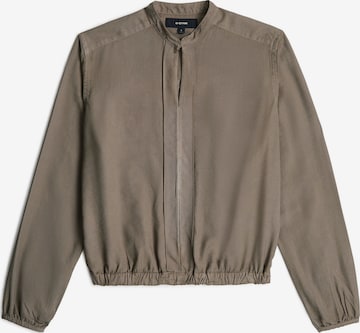 G-STAR Shirts 'Stand Up Collar Shirt Long Sleeve' in Braun: Vorderseite