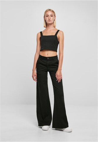 Urban Classics Wide Leg Bukse i svart