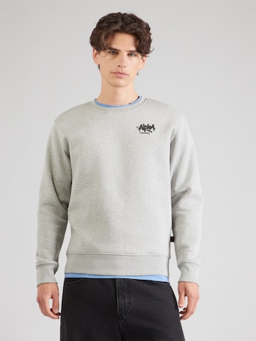 Bluză de molton de la ALPHA INDUSTRIES pe gri