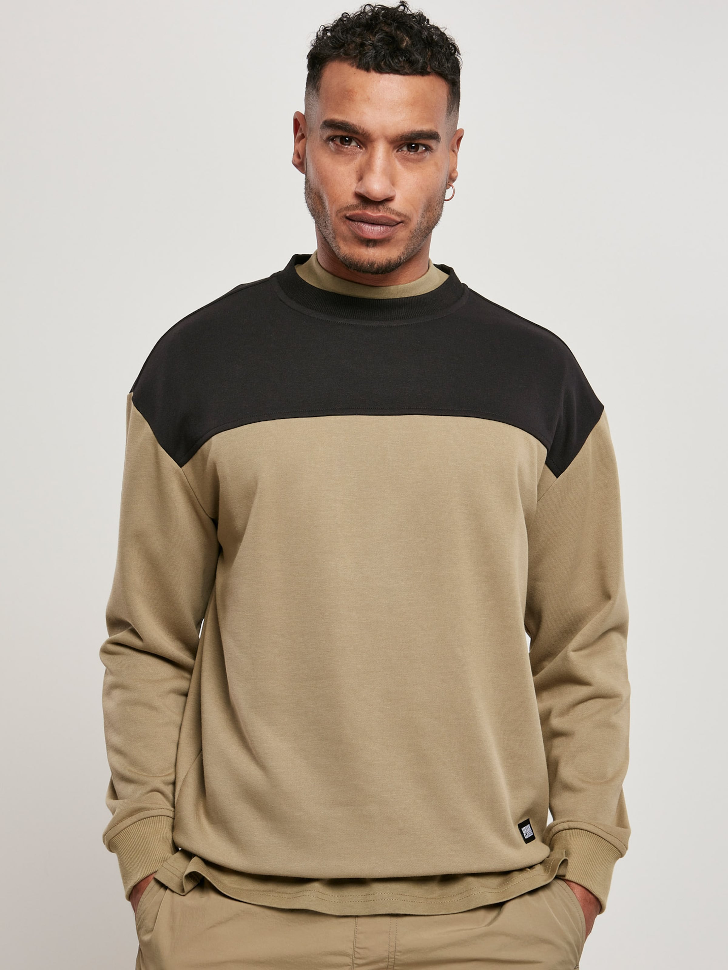 Männer Große Größen Urban Classics Sweatshirt in Beige - IX59982 Männer Große Größen Urban Classics Sweatshirt in Beige - IX59982