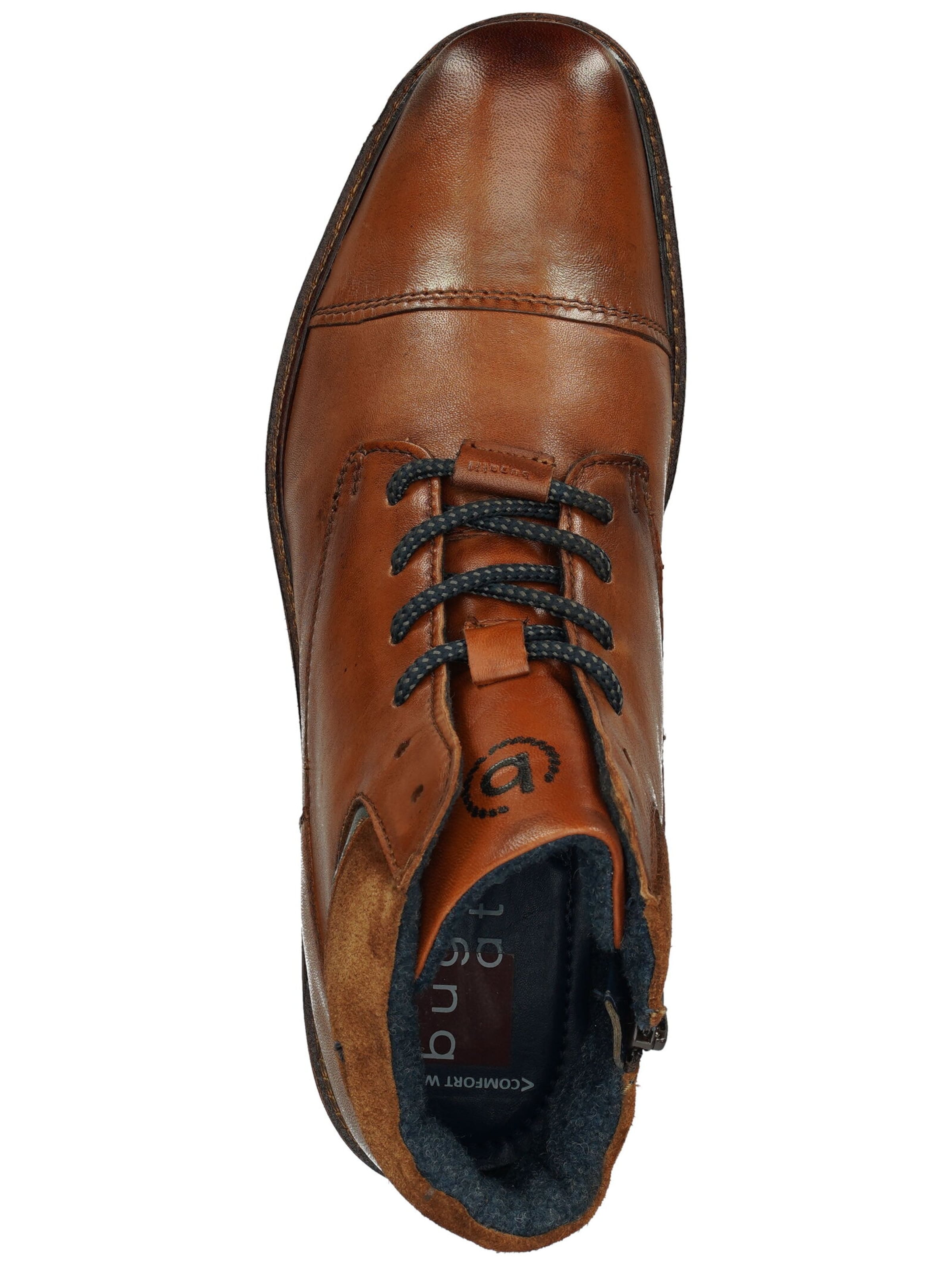 Boots stringati di bugatti in marrone