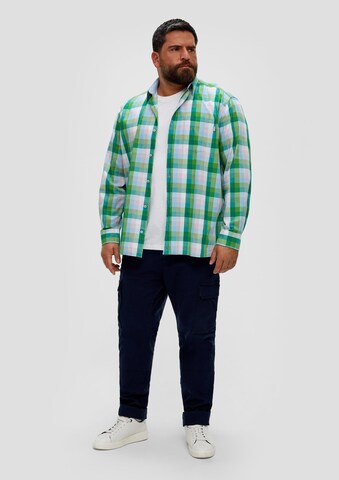 s.Oliver Red Label Big & Tall Regular fit Overhemd in Groen