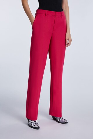 Loosefit Pantalon à plis SET en rose : devant