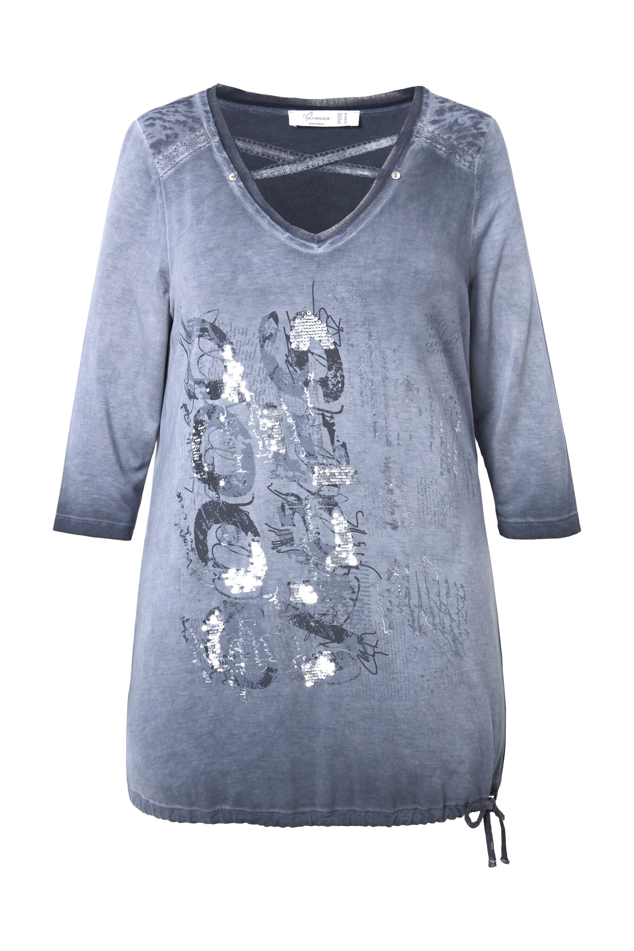 MIAMODA Shirt in Grey: front