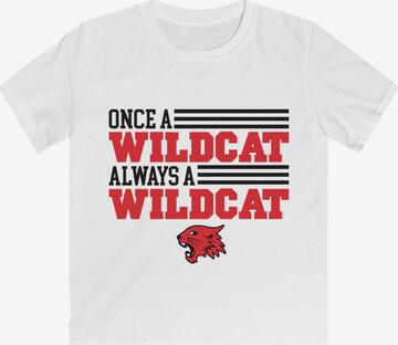 F4NT4STIC T-Shirt 'High School Musical Wildcat' in Weiß: predná strana