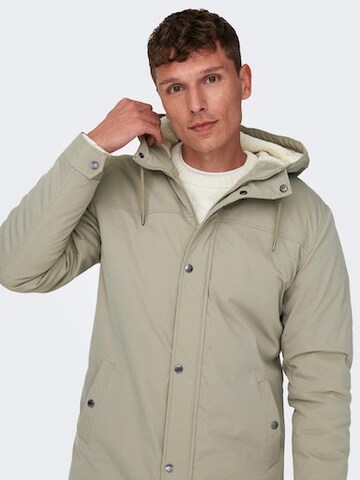 Parka mi-saison 'Alexander' Only & Sons en gris