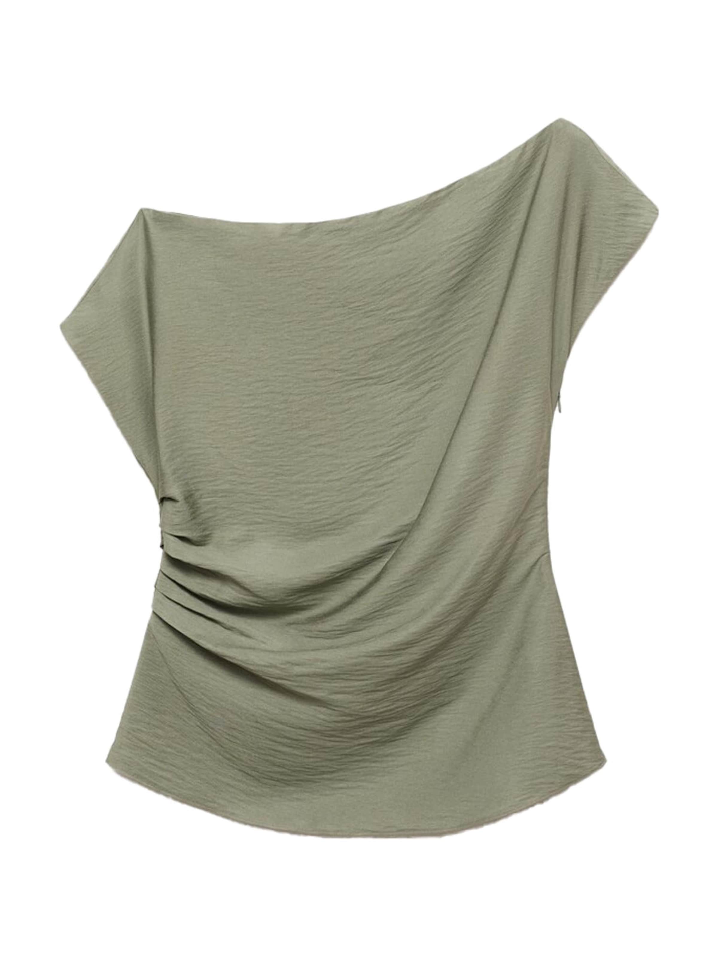 MANGO Bluza 'MANTA' | pastelno zelena barva, Prikaz izdelka