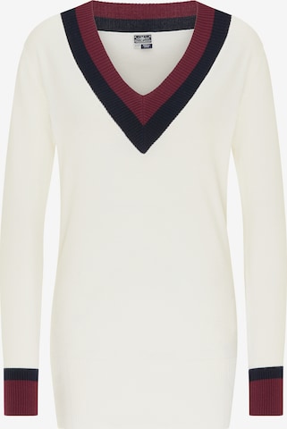 DreiMaster Maritim Sweater in White: front