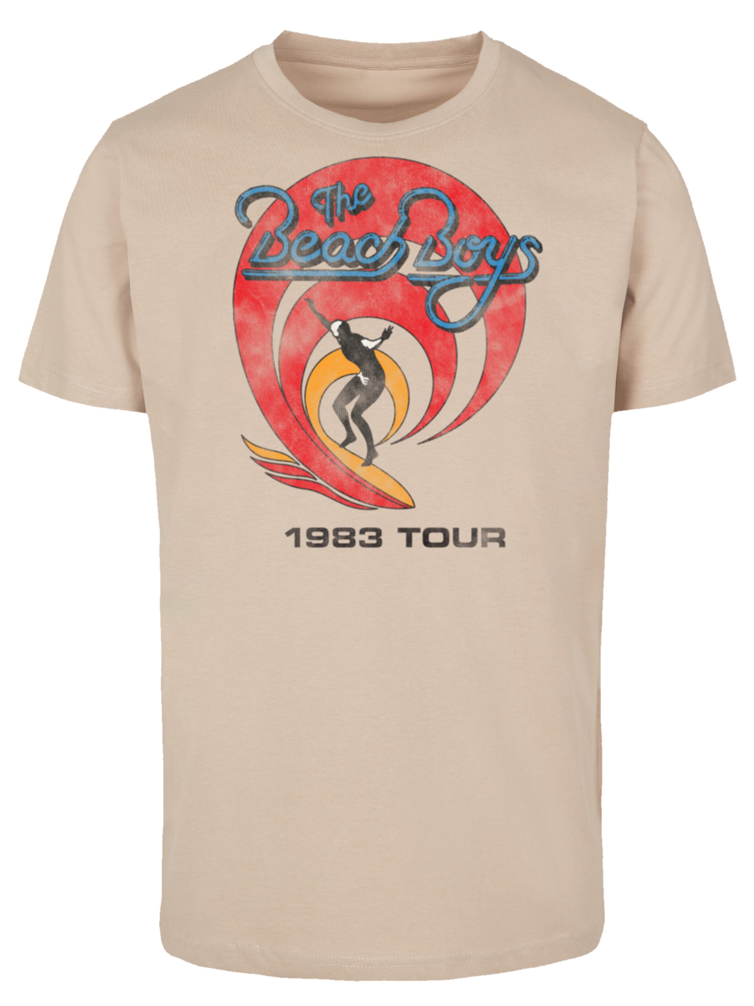 F4NT4STIC T-Shirt 'The Beach Boys' in Beige: Vorderseite