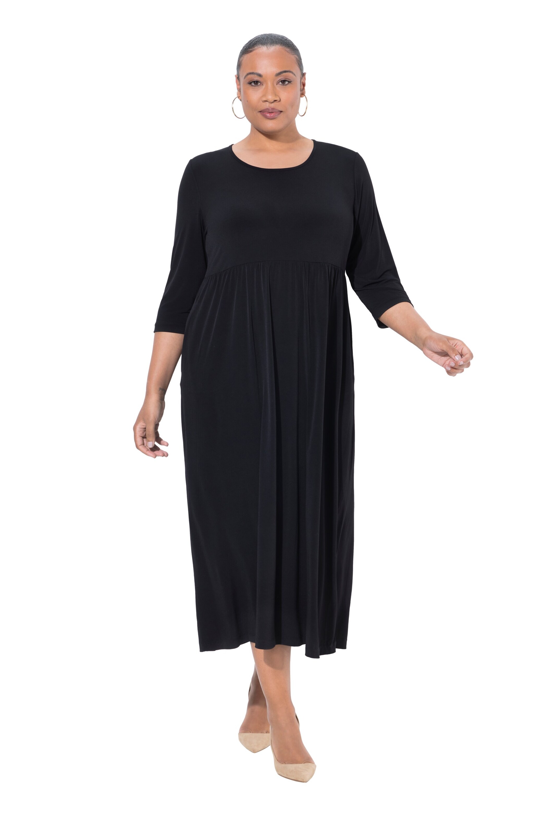 Ulla Popken Jurk in Zwart: voorkant