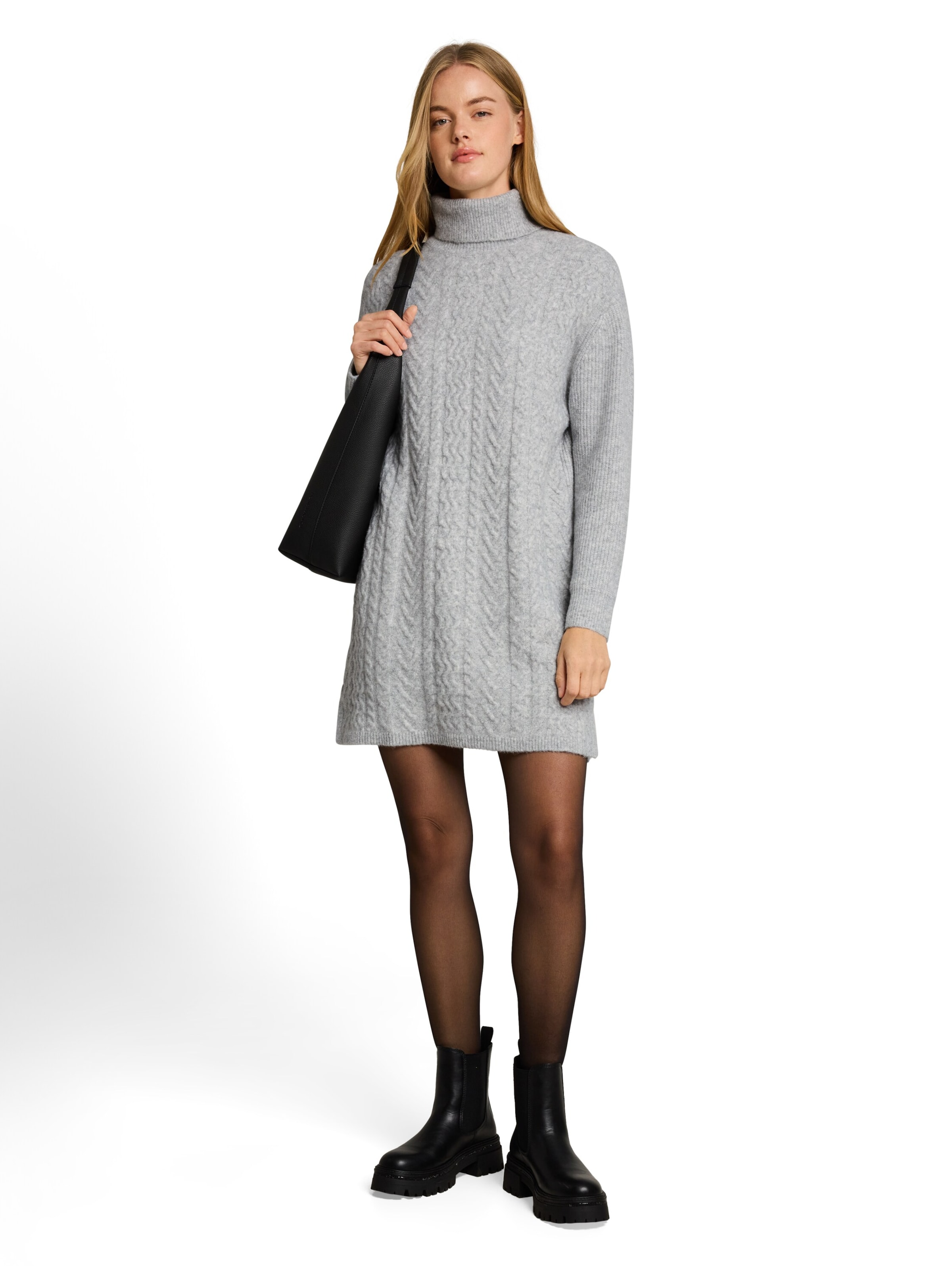 TOM TAILOR DENIM Kleid in Grau