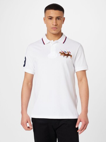 T-Shirt Polo Ralph Lauren en blanc : devant