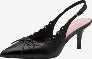 Escarpins à bride arrière Tamaris en noir : devant