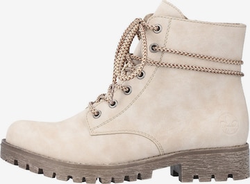 Rieker Lace-up bootie in Beige