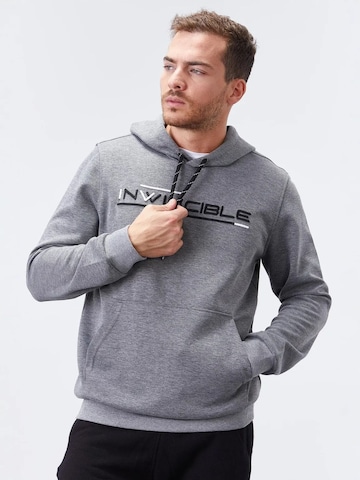 Sweat-shirt Tommy Life en gris : devant