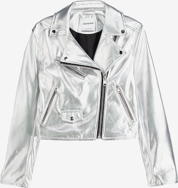 Bershka Between-season jacket in Silver: front