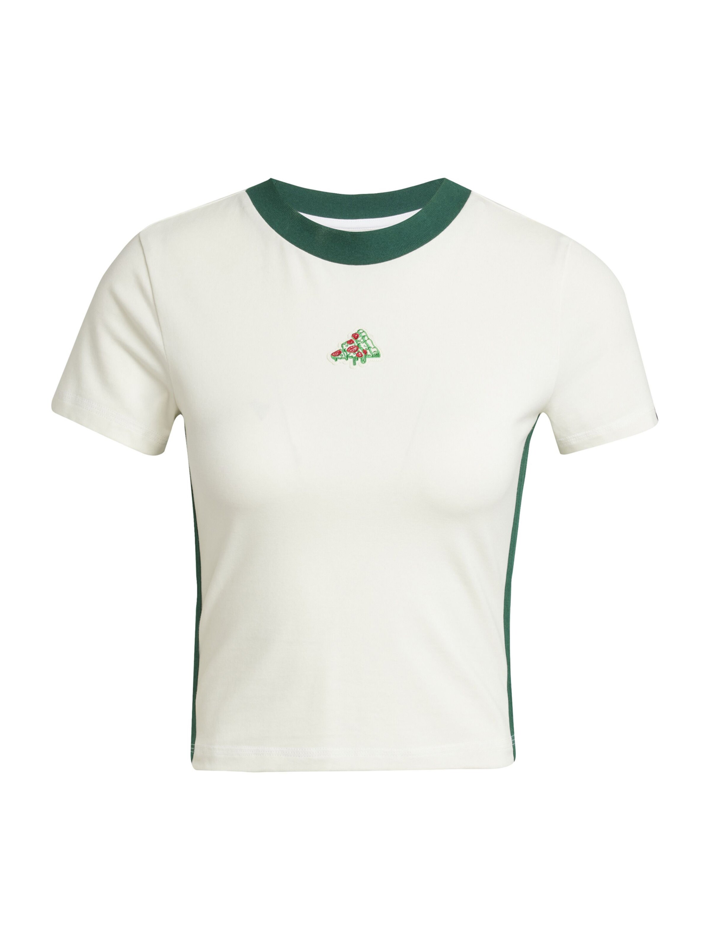 ADIDAS SPORTSWEAR Performance Shirt 'PIZZA' in White: front