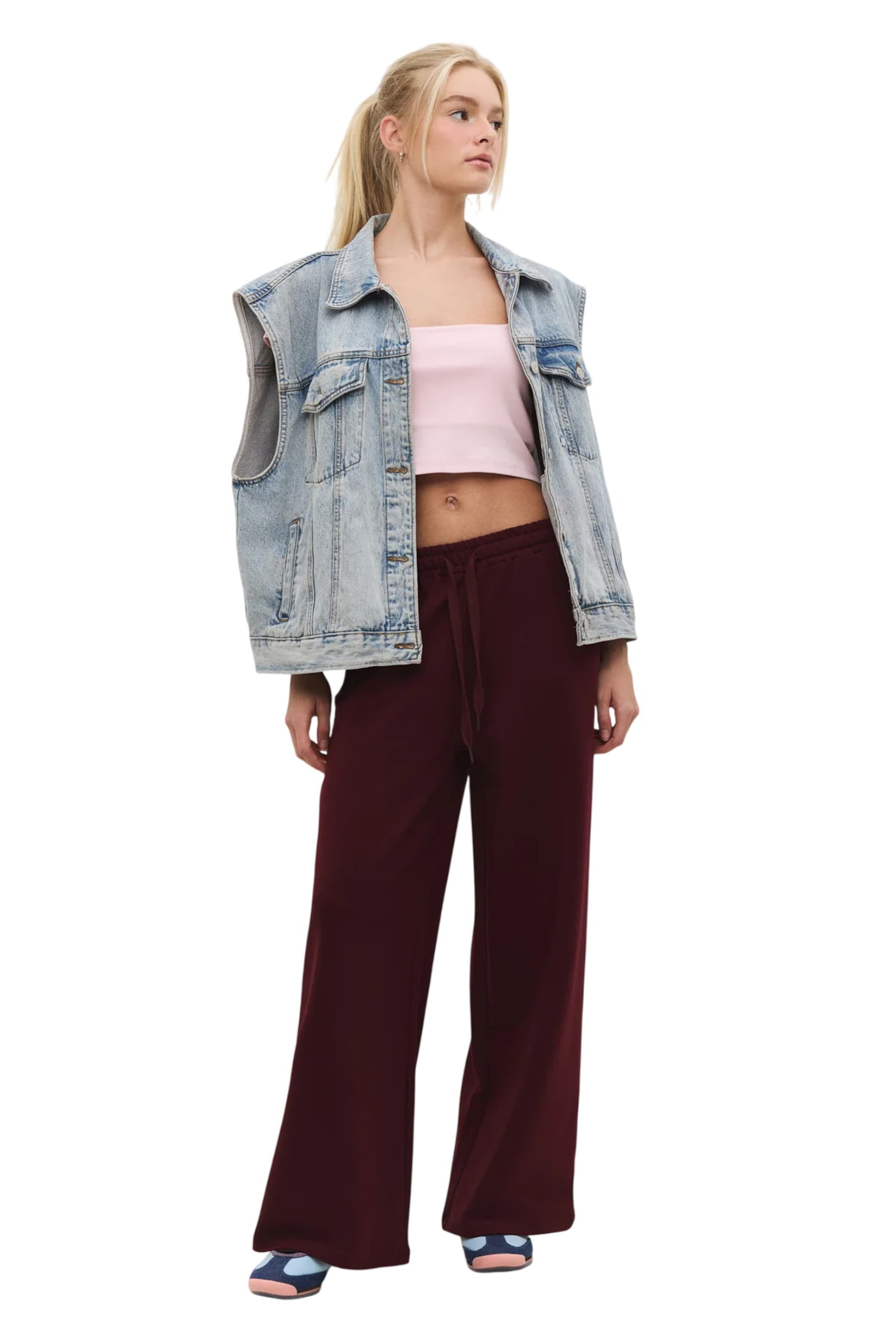 No Matter What Wide leg Trousers in Brown