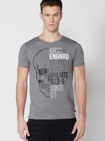 T-Shirt KOROSHI en gris : devant