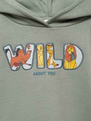 MANGO KIDS Mikina 'WILDLK' - Zelená
