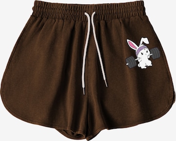 Pantalon GORHEY en marron : devant